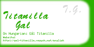 titanilla gal business card