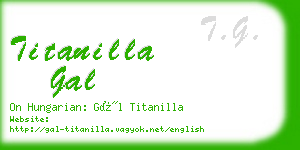 titanilla gal business card